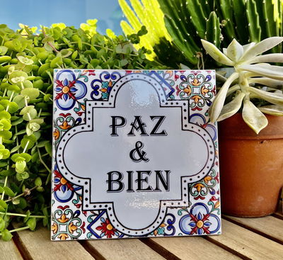 AZULEJO Paz y bien COLORES