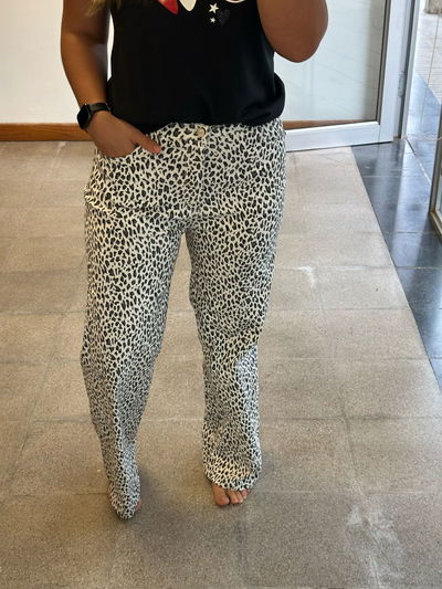 Pantalon animal print