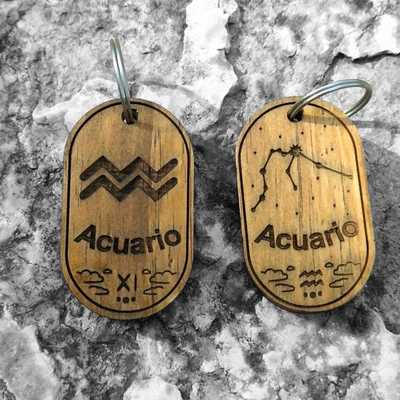 Llavero zodiaco acuario constelación