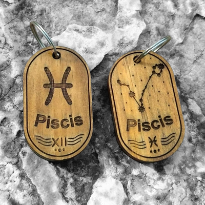 Llavero zodiaco piscis constelación