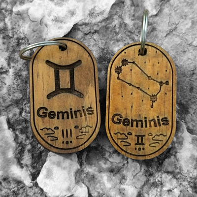 Llavero zodiaco geminis constelación