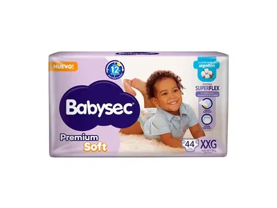 Pañal Babysec Premium Soft XXG x 44