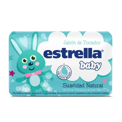 Jabón baby suavidad natural Estrella x 75 gr