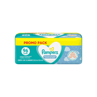 Toallas Húmedas Pampers aroma de bebe x 96