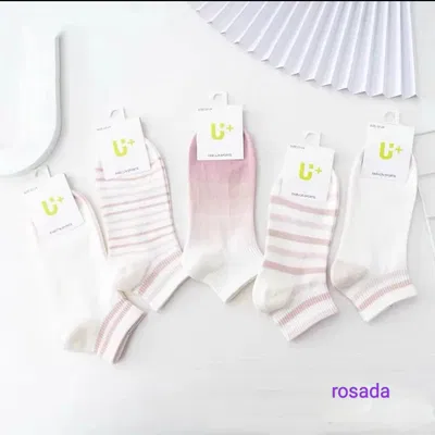 Medias soquetes rosa