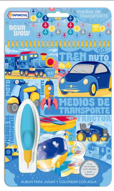 Libro para Pintar con agua Transportes
