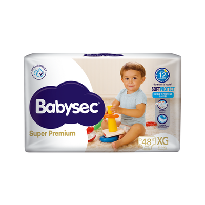 Pañal Babysec Super Premium XG x 48