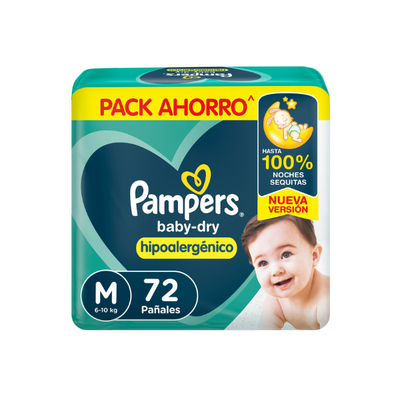 Pampers baby-dry M x 72