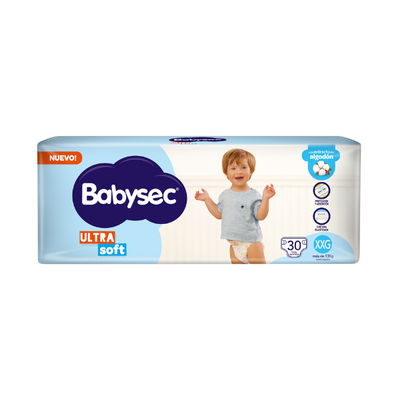 Pañal Babysec Ultra Soft XXG x 30
