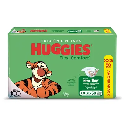Pañal Huggies Flexi Comfort XXG x 50