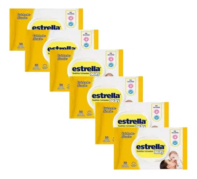 Toallas Húmedas Estrella Baby Pack 6 x 50