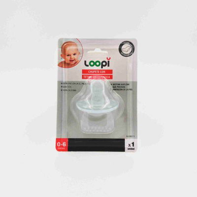 Chupete tetina redonda Loopi 0-6 M