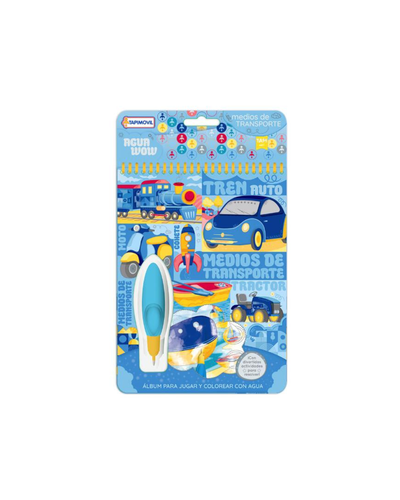 Libro para Pintar con agua Transportes