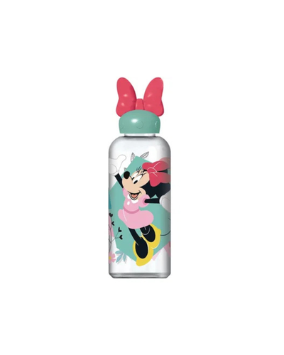 Botella 560 ml. con tapa figura 3D Minnie