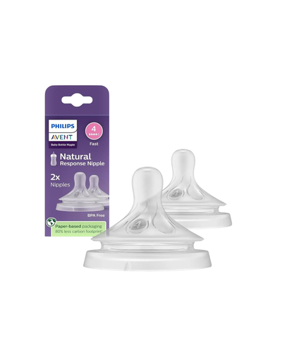2 Tetinas +3m Para Mamadera Natural Response Avent Philips