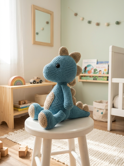 Dino con Picos amigurumi