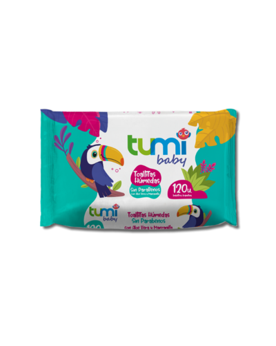 Toallitas Tumi x 120 c/aloe y manzanilla