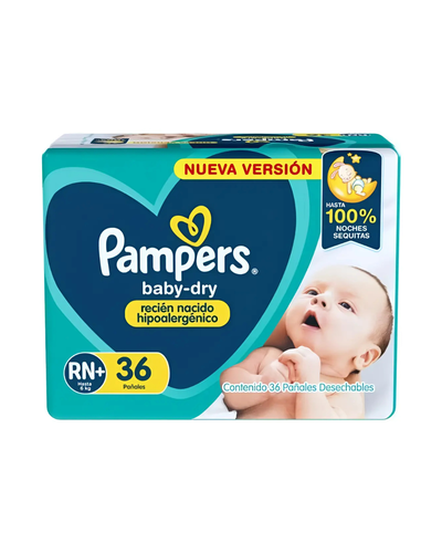 Pampers Baby-dry RN+ x 36
