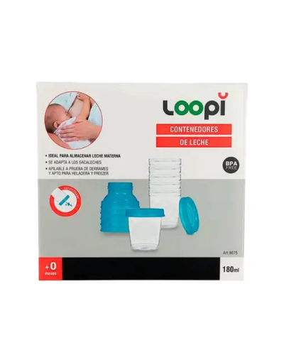 Contenedores de leche Loopi x 180 ml
