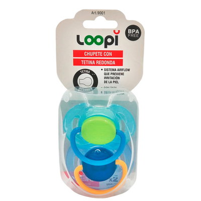 Chupete tetina redonda 0-6 Loopi
