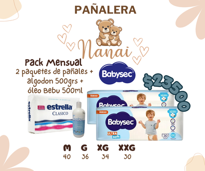 Pack mensual 3 BabySec