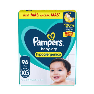 Pampers baby-dry XG x 96