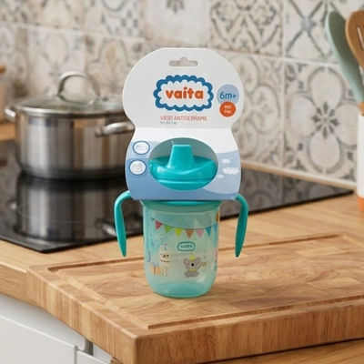 Vaso Vaita Pico Ancho Rigido Antiderrame Con Asas