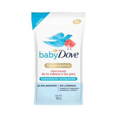 Repuesto jabón líquido Dove x 180 ml