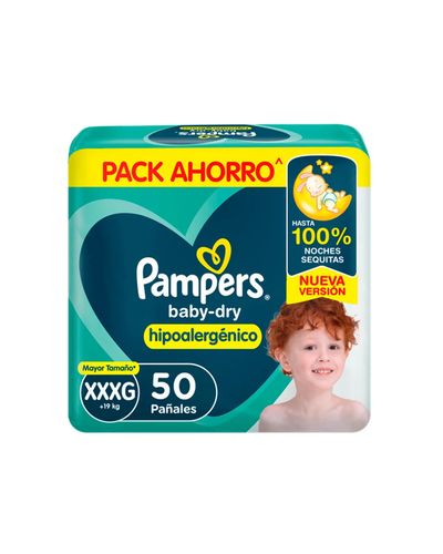 Pampers baby-dry XXXG x 50