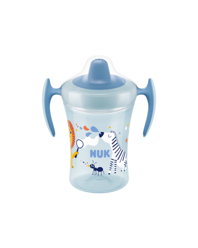 Vaso Evo Trainer Cup Cebra Azul 230ml 6m+ NUK