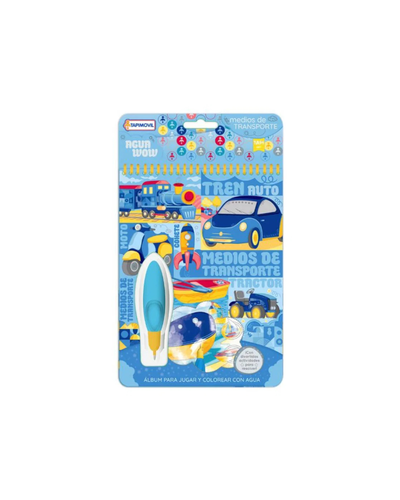 Libro para Pintar con agua Transportes
