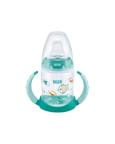 Vaso verde de aprendizaje con control  de temperatura 150ML. NUK