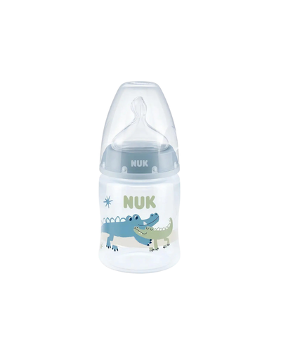 Mamadera 0-6m 150ml c/ control de temperatura Cocodrilo NUK