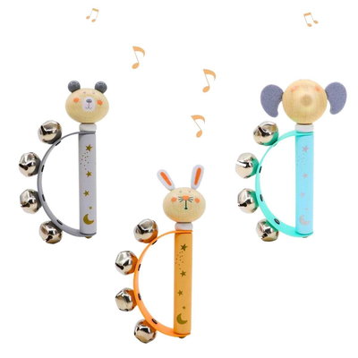 Cascabel color pastel animalitos