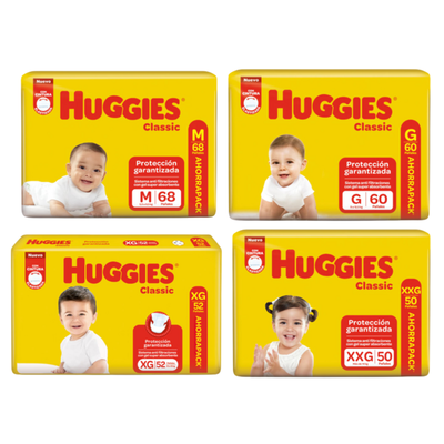 Pañales Huggies Classic