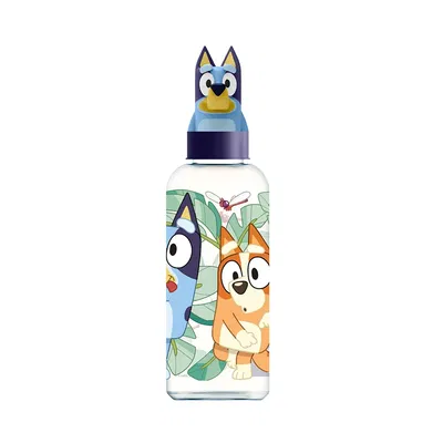Botella 560 ml. con tapa figura 3D Bluey