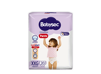 Pañales Pants Premium Babysec XXG x 20
