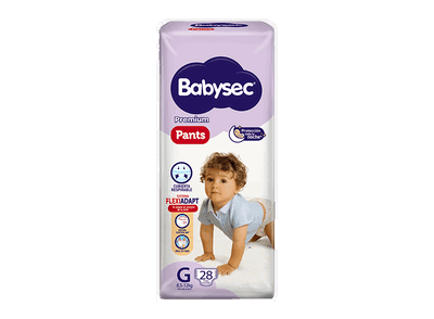 Pañales Pants Premium Babysec G x 28