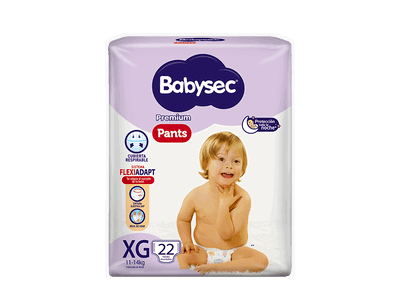 Pañales Pants Premium Babysec XG x 22