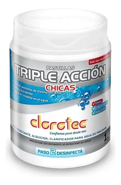 Pastillas CLOROTEC chicas (x 5unid)