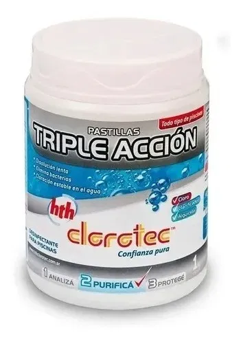 Pastilla CLOROTEC Triple acción 200gms (x5unid) 