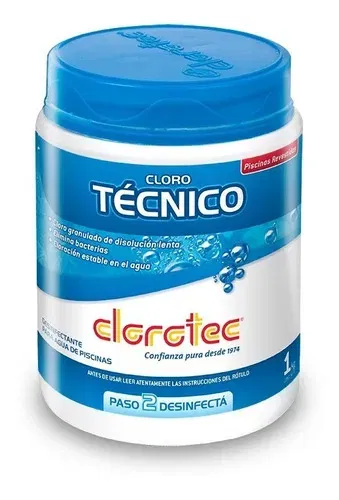 Cloro Técnico CLOROTEC disolución lenta x1KG