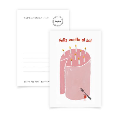 Postal "Feliz vuelta al sol"