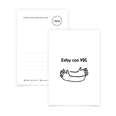 Postal "Estoy con VOS"