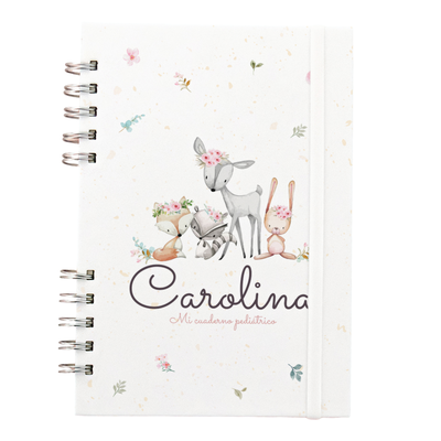 Cuaderno Pediátrico Nena Animalito Boho