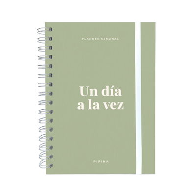 Planner Semanal Verde seco un día a la vez