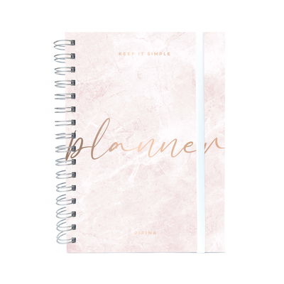 Planner Semanal Mármol Rosa