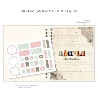 Diario Abuela contame tu historia "Collage"