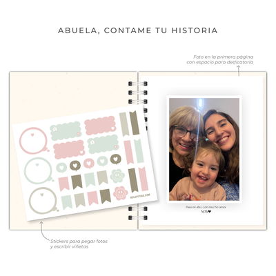 Diario Abuela contame tu historia "Foto Collage"