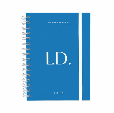 Planner Semanal Iniciales azul 